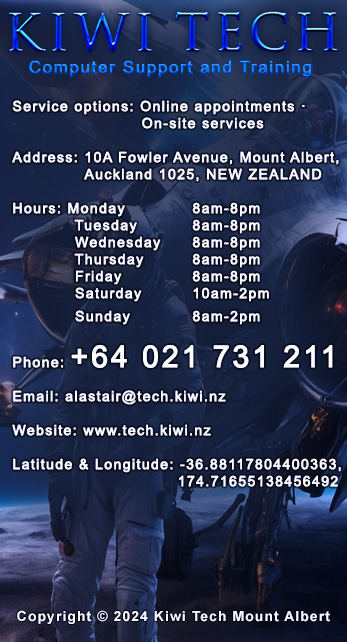 Contact Us - Kiwi Tech Ltd Auckland New Zealand 021 731 211